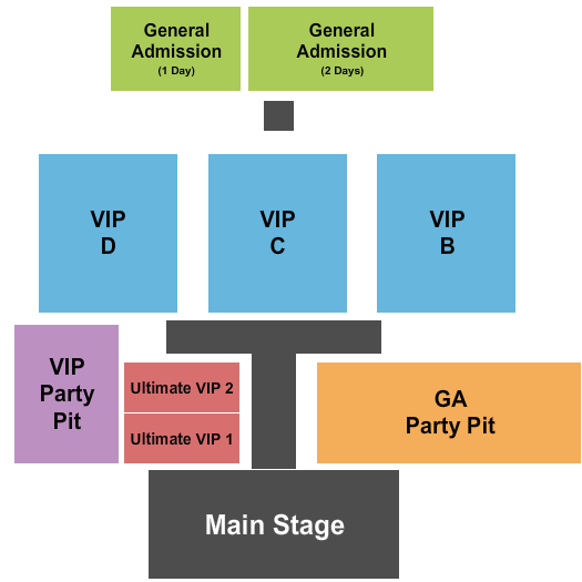 High Country - Eau Claire Event District Seating Chart: Concert