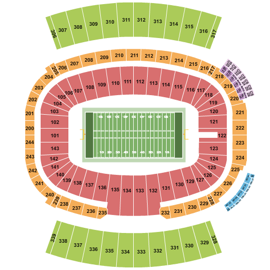 Highmark Stadium Seating Chart: Football