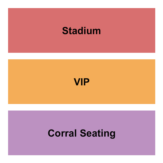 Highway 20 and Iris St Seating Chart: Stadium/VIP/Corral