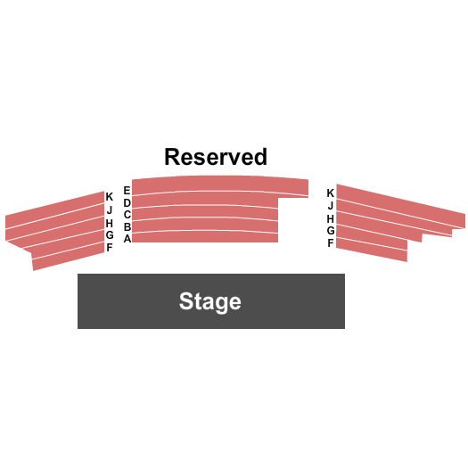 Hillcrest Center For The Arts - CA Seating Chart: End Stage