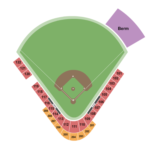 Hillsboro Ballpark Seating Chart: Baseball 2