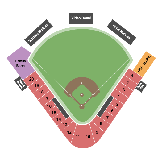 Hillsboro Ballpark Seating Chart: Baseball