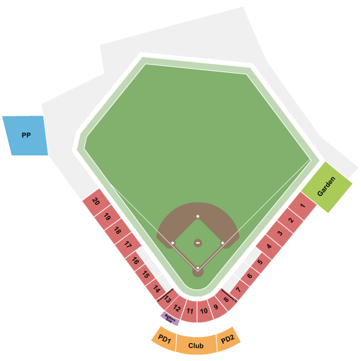 Hillsboro Ballpark Seating Chart: Softball