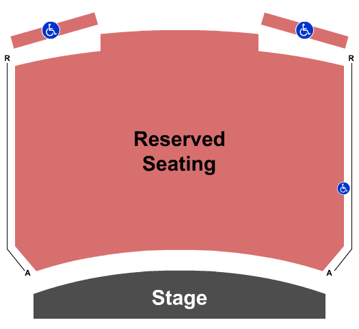 Hilo Civic Auditorium Seating Chart: End Stage