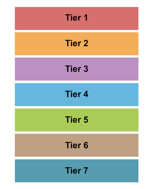 Hilton Minneapolis Bloomington Seating Chart: Tiers