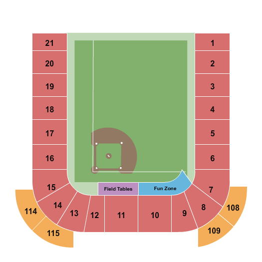 Hinchliffe Stadium Seating Chart