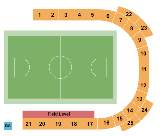 Hinchliffe Stadium Seating Chart: Soccer