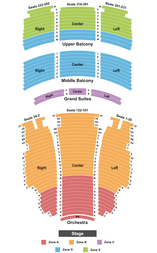 Hippodrome Theatre At The France-Merrick PAC Seating Chart: Endstage Int Zone