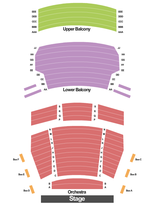 Historic Academy of Music Theatre Seating Chart