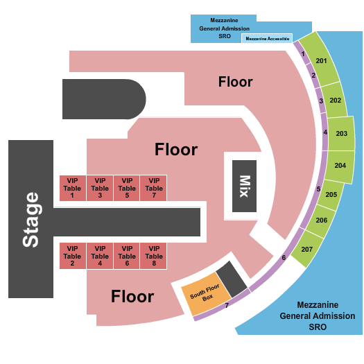 History - Toronto Seating Chart: GA Floor w/ Catwalk