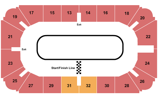 Hobart Arena Seating Chart: Ice Racing