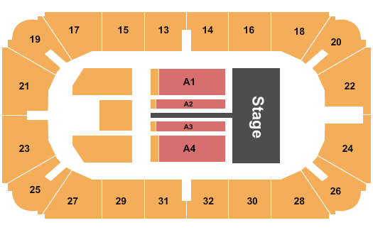 Hobart Arena Seating Chart