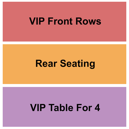 Hobart Art Theater Seating Chart: VIP/Rear/Table
