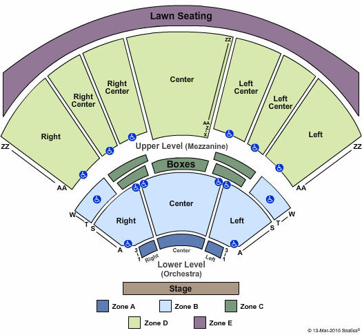 Detailed Seating Chart Hollywood Casino Amphitheater St Louis