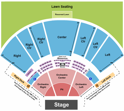 Hollywood Casino Amphitheatre Seating Chart