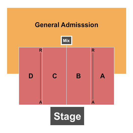 Hollywood Casino Gulf Coast - Bay St. Louis Seating Chart: Endstage with GA