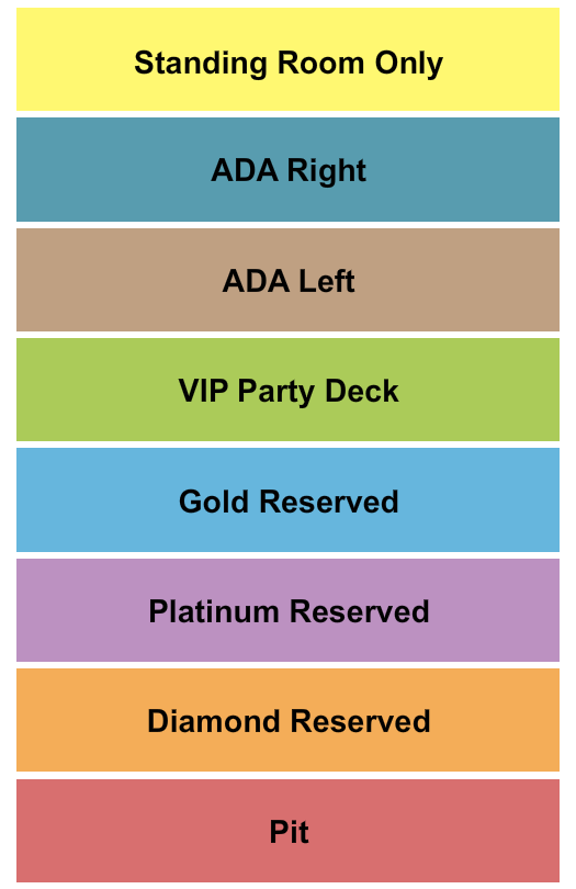 Hollywood Casino at Penn National Race Course Seating Chart: Pit/Reserved/SRO