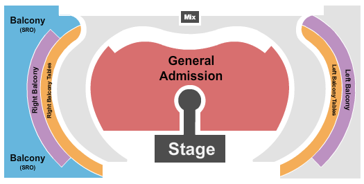 Hollywood Palladium Seating Chart: Catwalk/ GA Seating