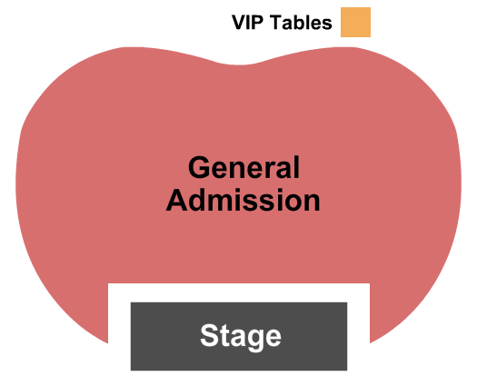 Hollywood Palladium Seating Chart: General Admission with VIP Tables