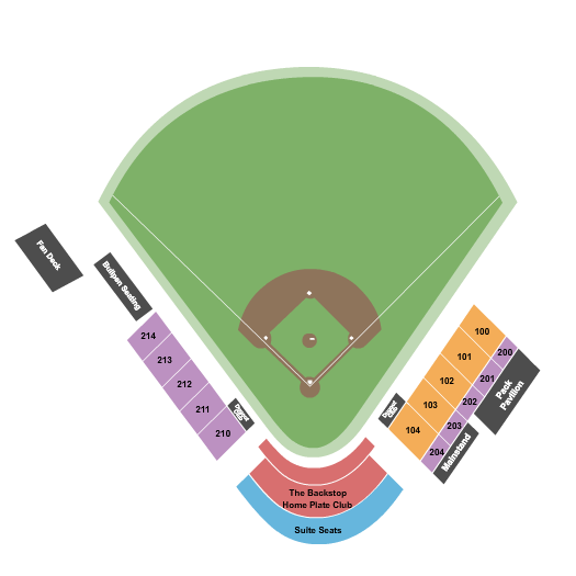 Homer Stryker Field Seating Chart: Baseball