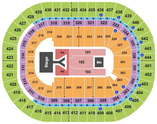 Honda Center Seating Chart: Dan and Shay