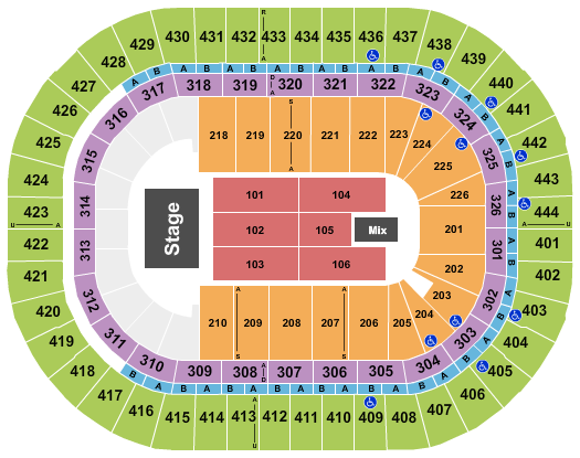 Honda Center Seating Chart: Endstage 7