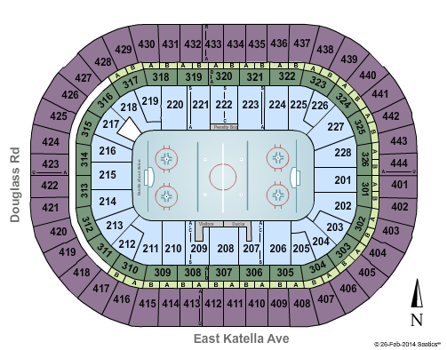 Honda center seating for hockey #7