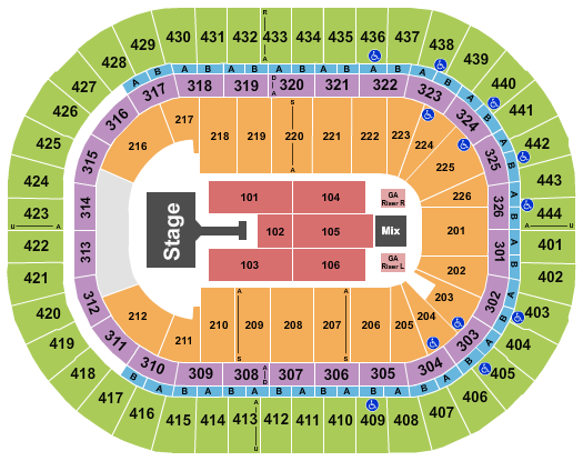 Honda Center Seating Chart: Jonas Brothers 2025