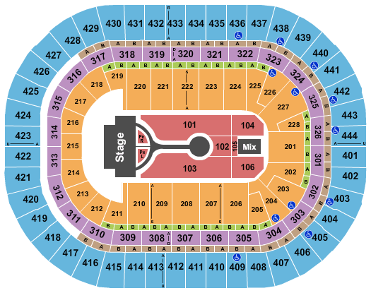 Sprint Center Seating Chart Michael Buble