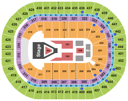 Honda Center Seating Chart: V-Beyond