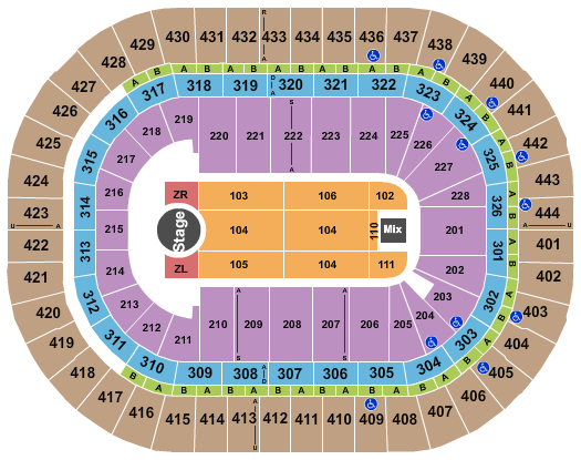 Honda Center Seating Chart: Zayn