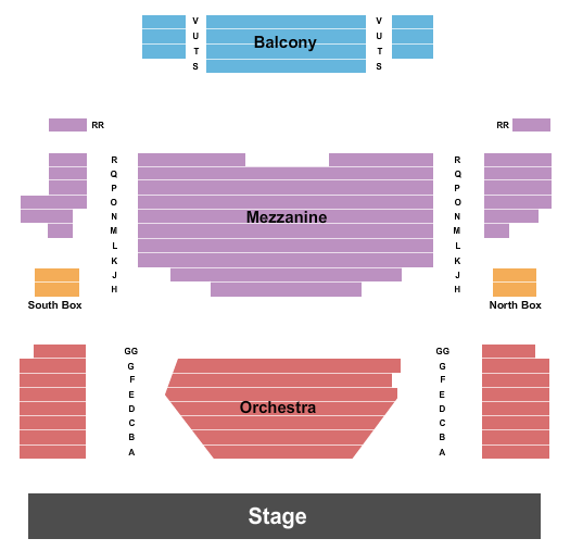 Hoogland Center for the Arts Seating Chart: Endstage