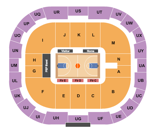 Hooper Eblen Center Seating Chart: Basketball