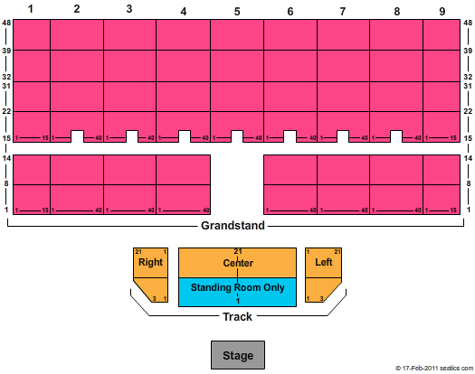 Indiana State Fairground Seating Chart