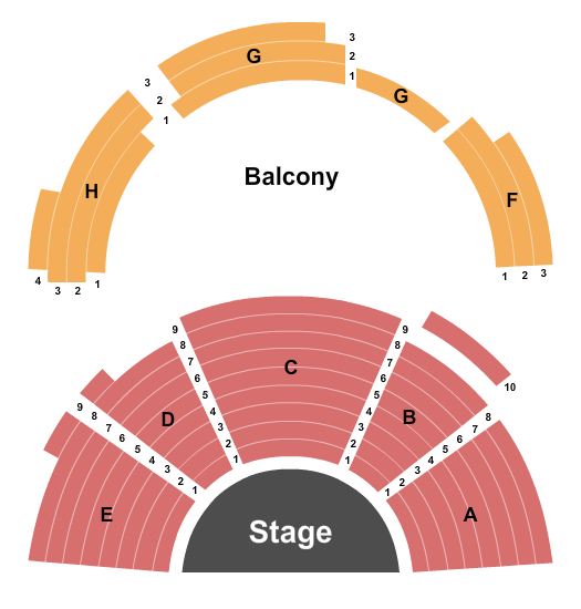 Hope Center for the Arts Seating Chart: Endstage