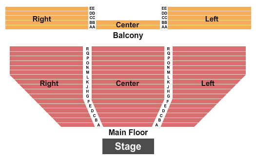 Hopkins Center for the Arts - MN Seating Chart: End Stage