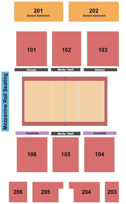 Horejsi Family Athletics Center Seating Chart