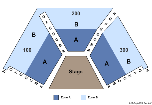 Horizon Stage Seating Chart