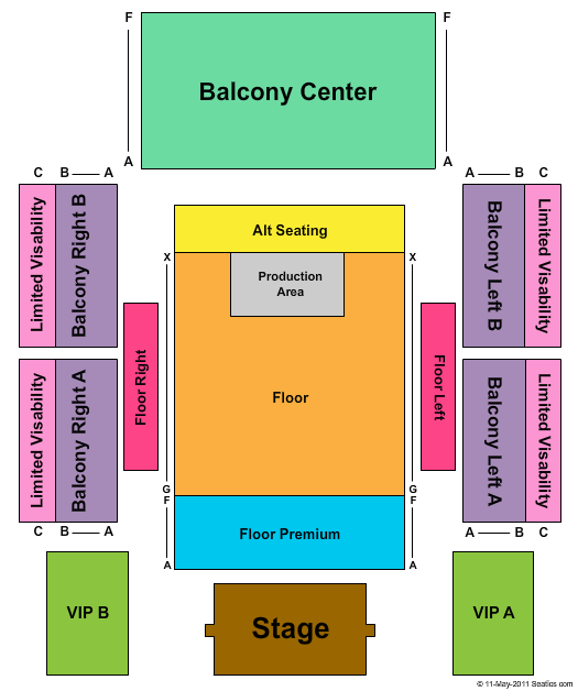 Horseshoe Casino Seating Chart