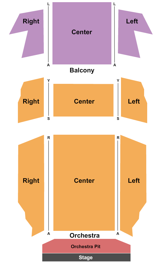 Main Theater at Hostos Center for the Arts & Culture Seating Chart