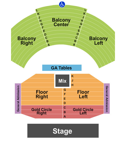 House Of Blues - Houston Seating Chart: Endstage GC