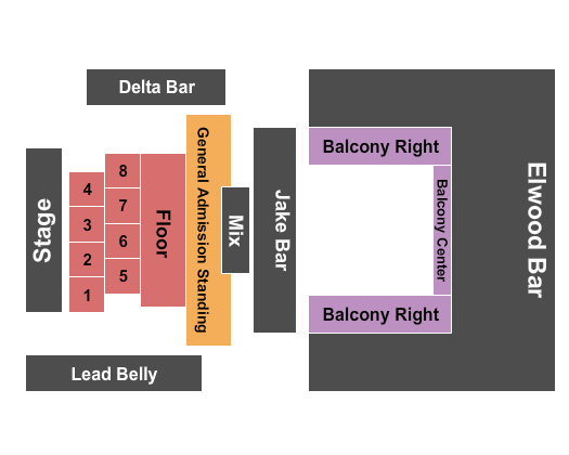 House Of Blues - New Orleans Seating Chart: Bustout Burlesque