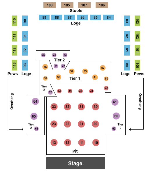 Seating Chart House Of Blues New Orleans