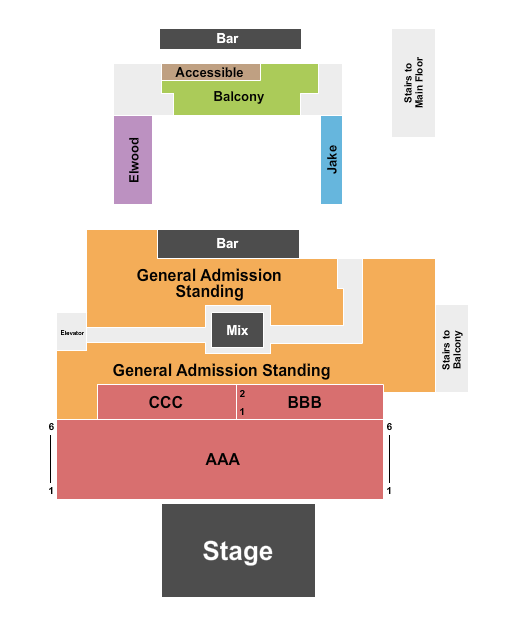 House Of Blues - San Diego Seating Chart: Endstage 3