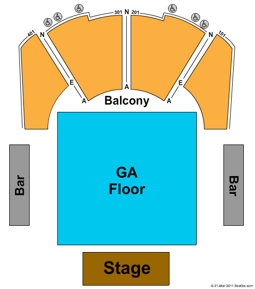 House Of Blues Seating Chart