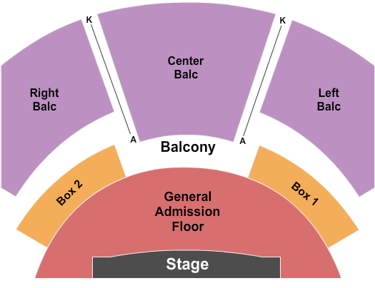 House Of Blues - Dallas Seating Chart: End Stage
