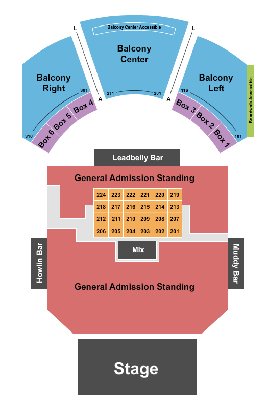 House Of Blues - Dallas Seating Chart: Endstage GA Floor 2