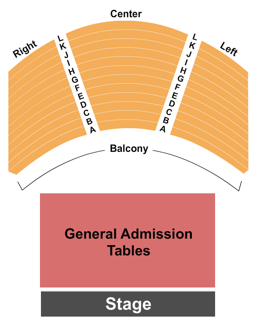 House Of Blues - Houston Seating Chart: Endstage GA Tables