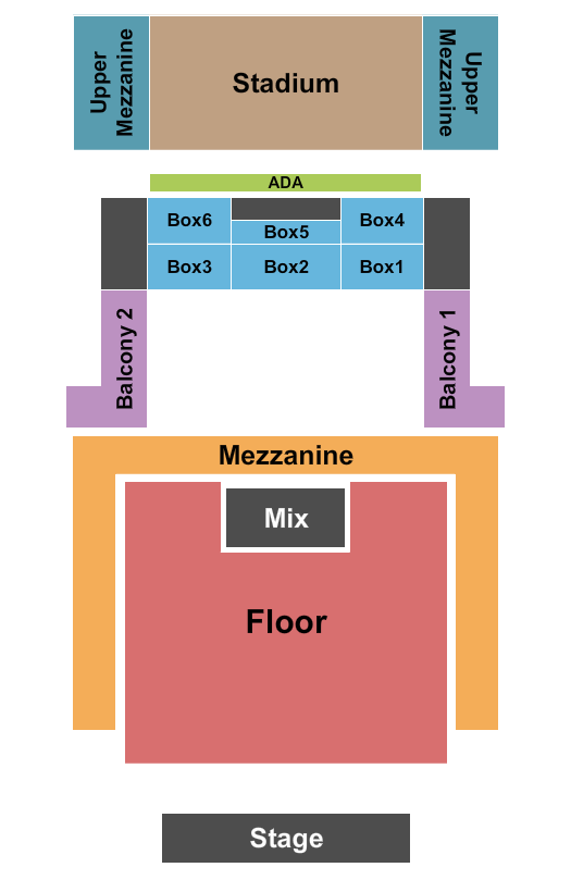 House Of Blues - Boston Seating Chart: End Stage GA Floor