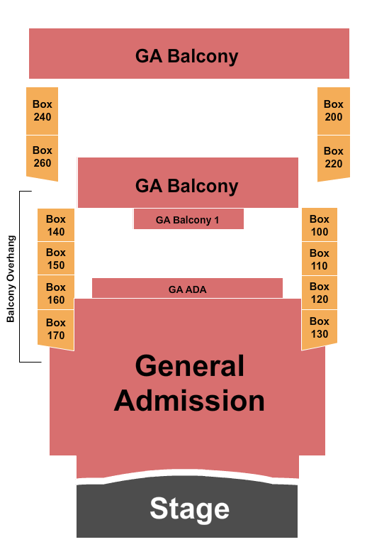 House Of Blues - Chicago Seating Chart: GA Floor/Balc & Boxes